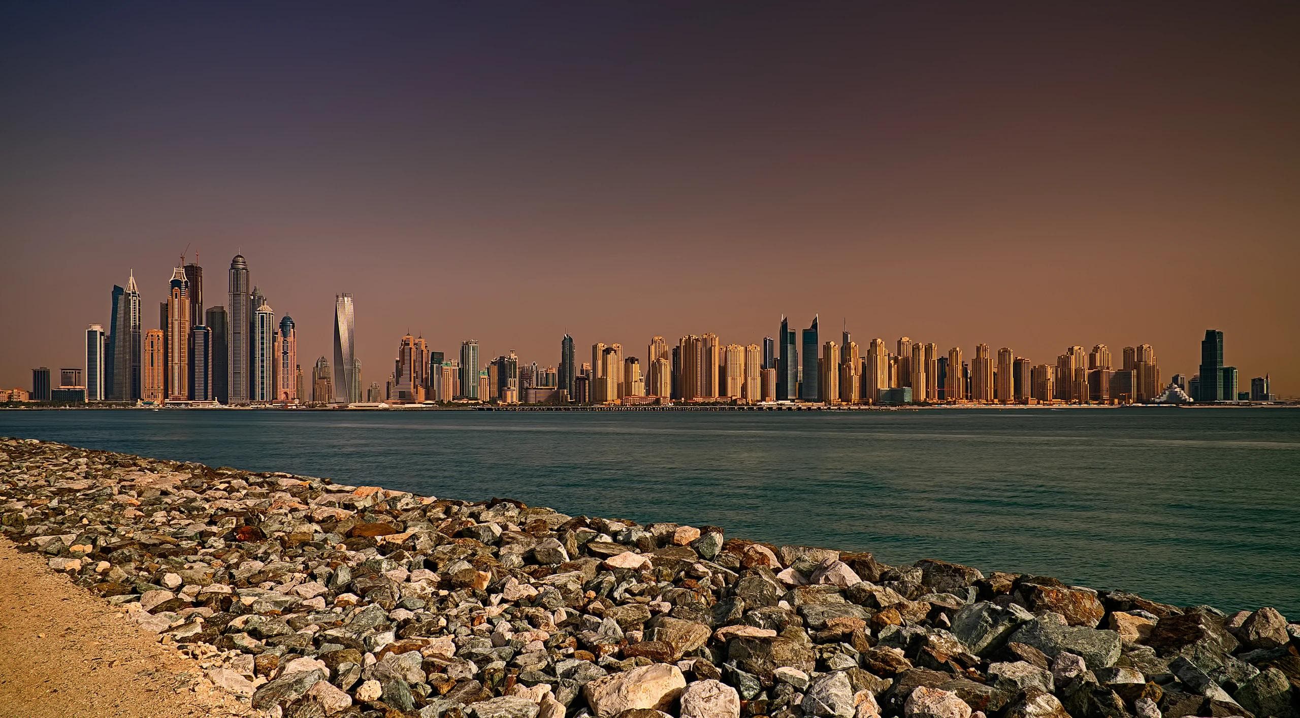 Dubai South freezone aerial view near Al Maktoum International Airport
