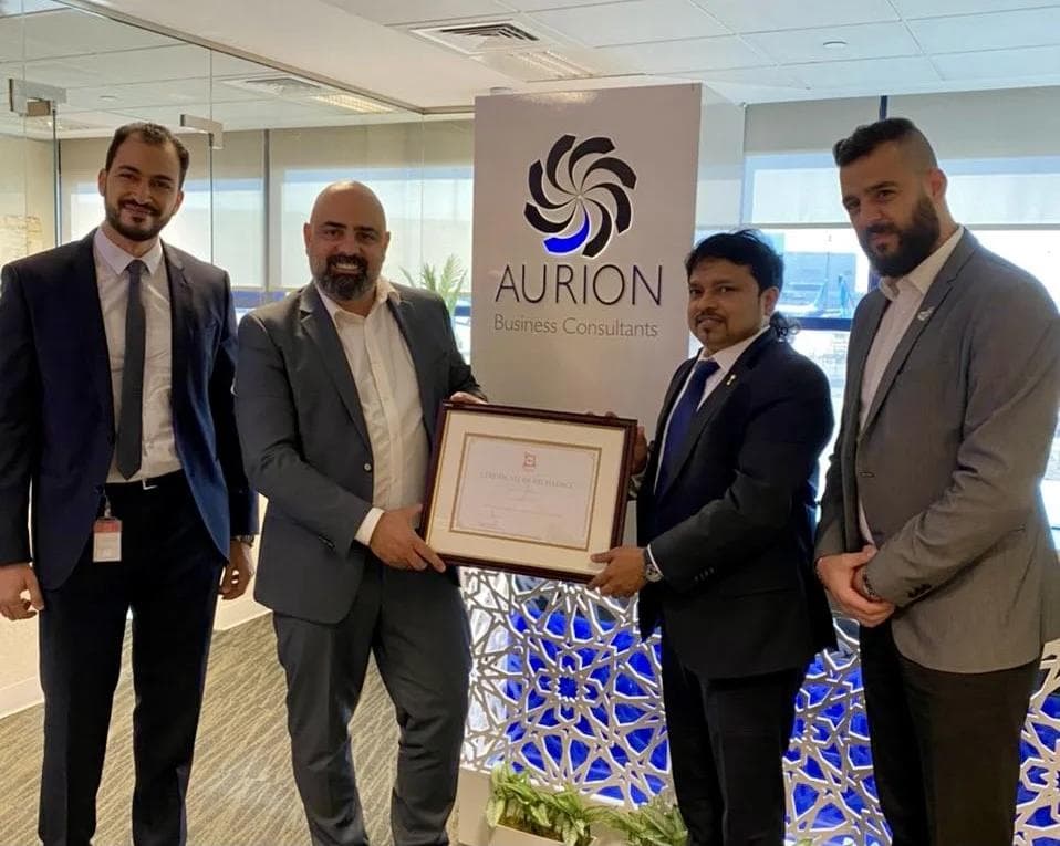 Recognition for best performance from SHAMS, Sharjah