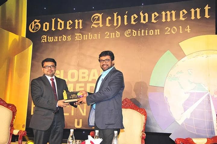 Golden Achievement Award, Dubai, 2nd Edition, 2014