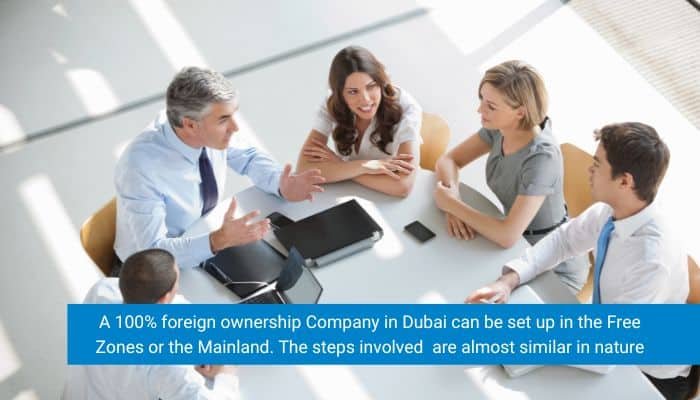 100% foreign ownership Company in Dubai