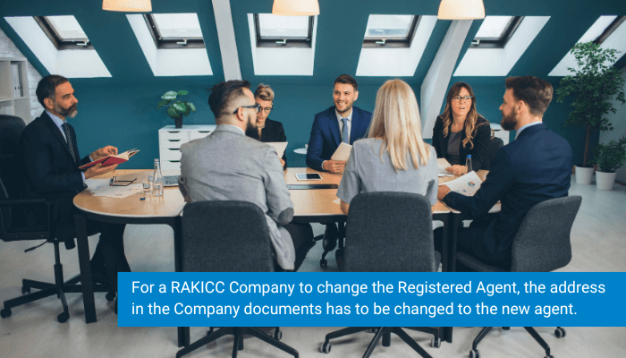 RAKICC registered agent change